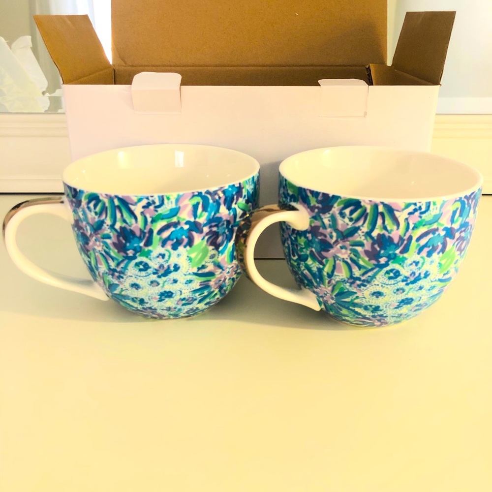 Matching Set of 2 Lilly Pulitzer Coffee Cups